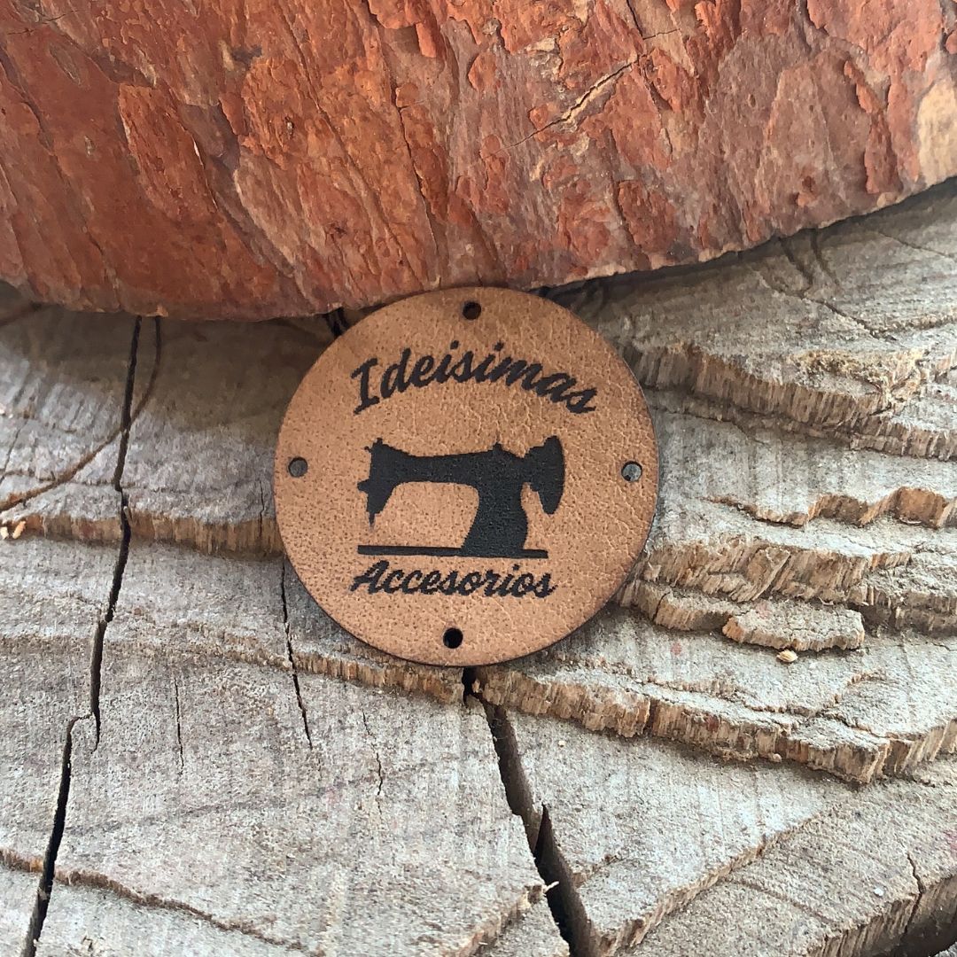 Etiquetas ecocuero 3x3 cm - 500