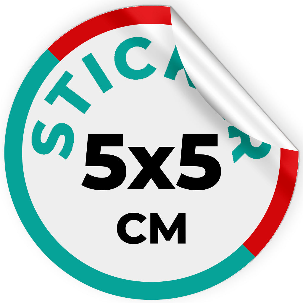 5x5 Sticker Example Etiquetas Adhesivas Personalizadas Para Empresas Impresión De