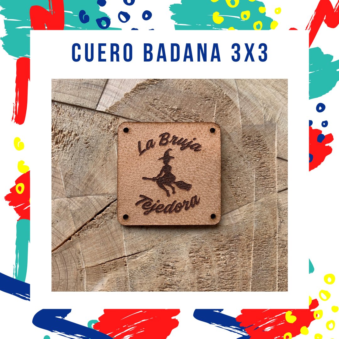 Etiquetas de cuero 3x3 cm - Casa de la impresión