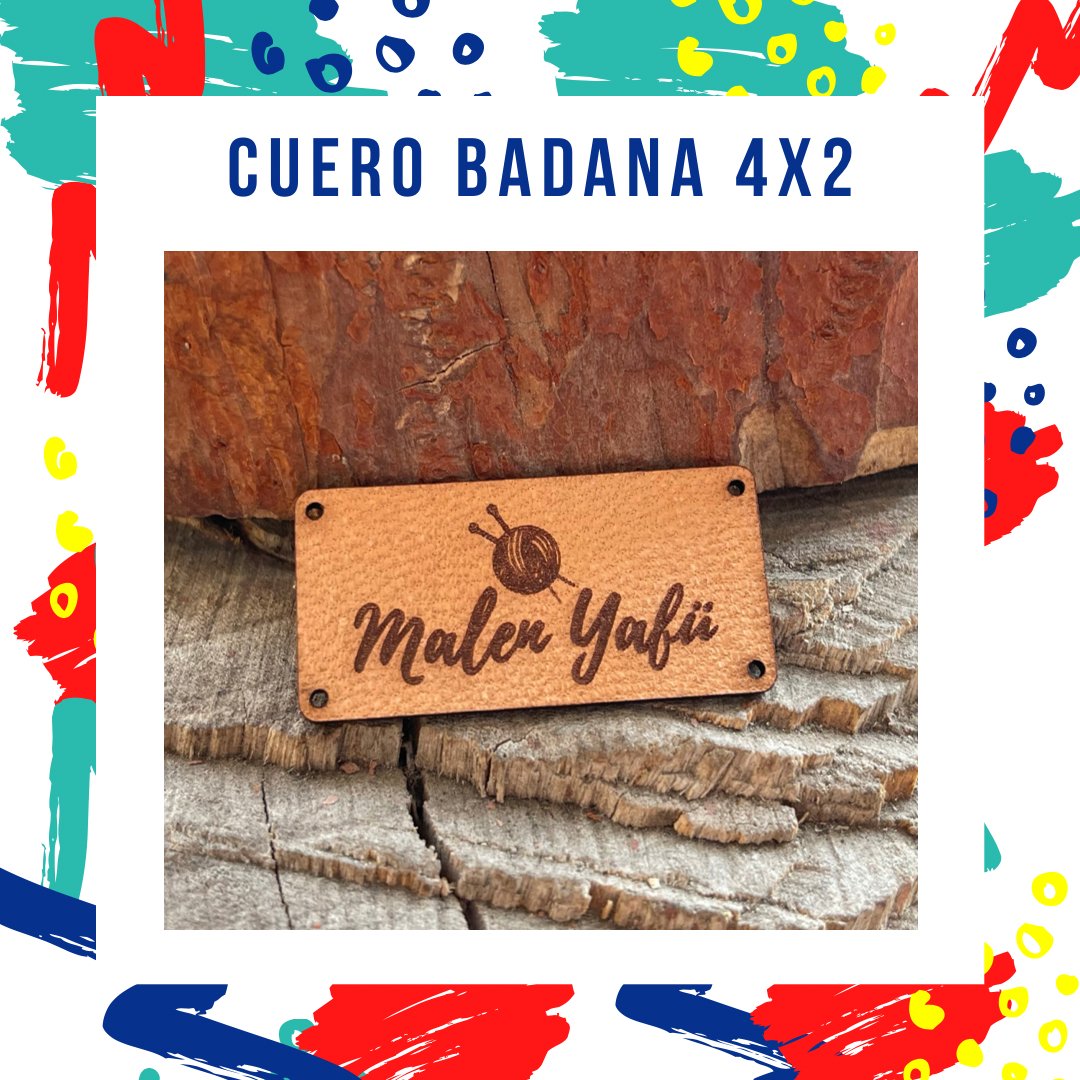 Etiquetas de cuero 4x2 cm - Casa de la impresión