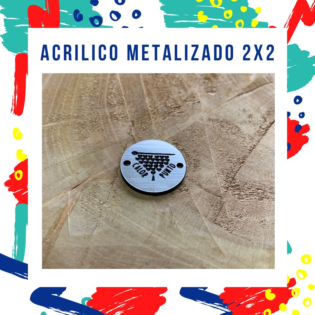 Etiquetas Metalizadas 2x2 cm - Casa de la impresión