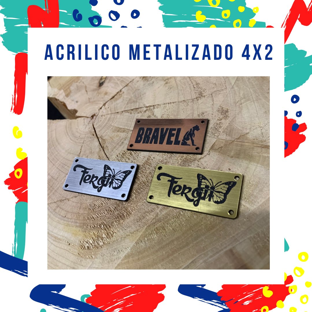 Etiquetas Metalizadas 4x2 cm - Casa de la impresión